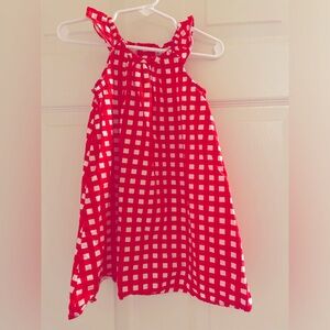 Adventure Wear by Copper Key Red & White Gingham Plaid Checked Dress 2t